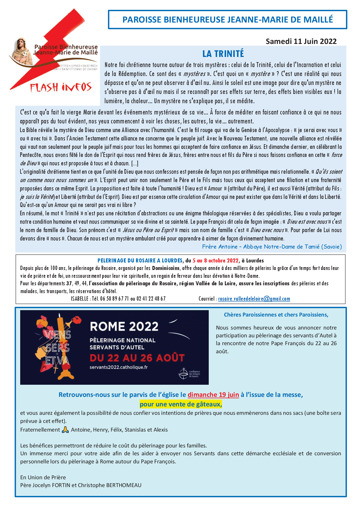 Flash infos - Mercredi 11 juin 2022